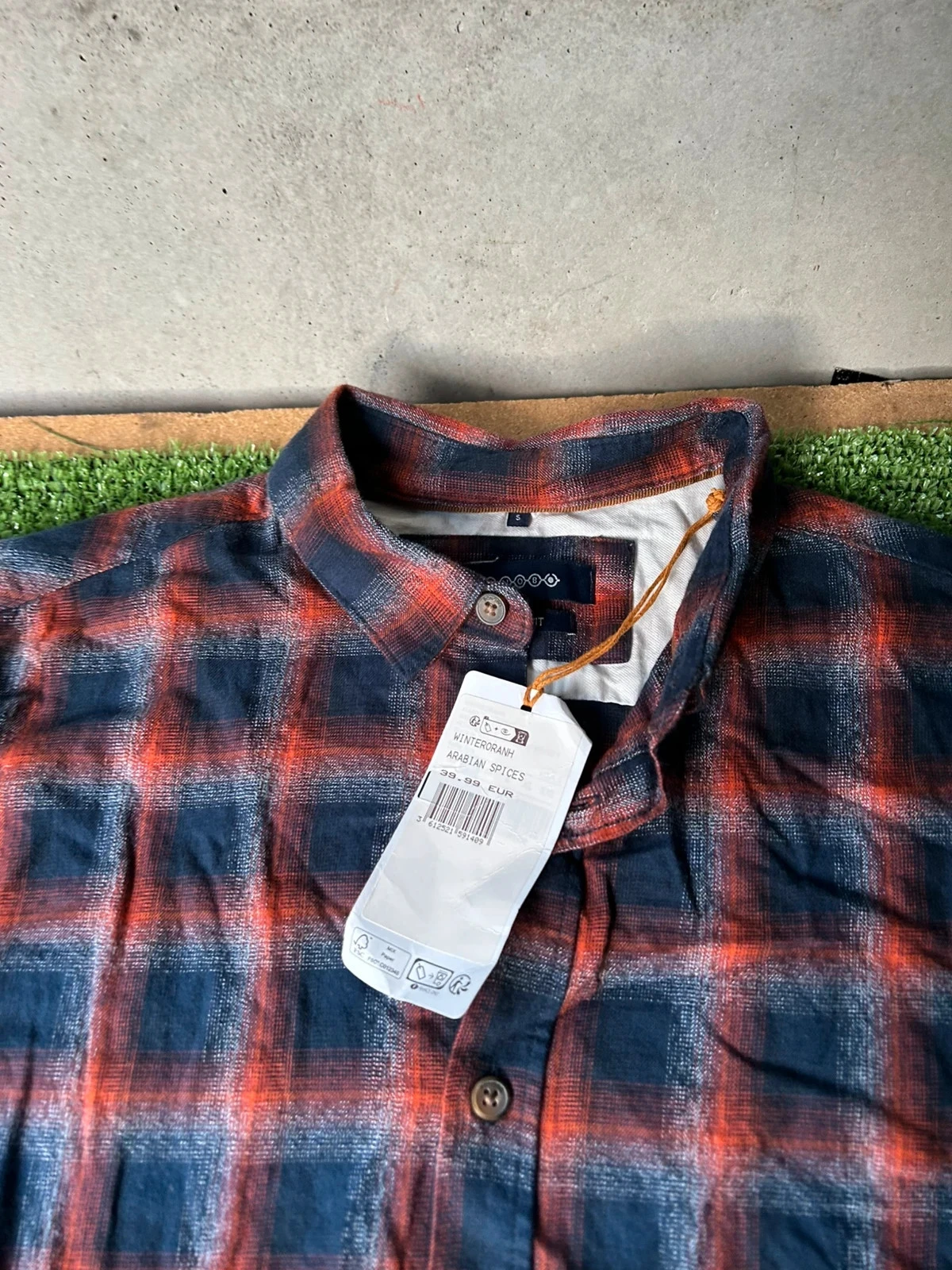 Bonobo relaxed fit bruin blauw geruite overhemd – photo 5